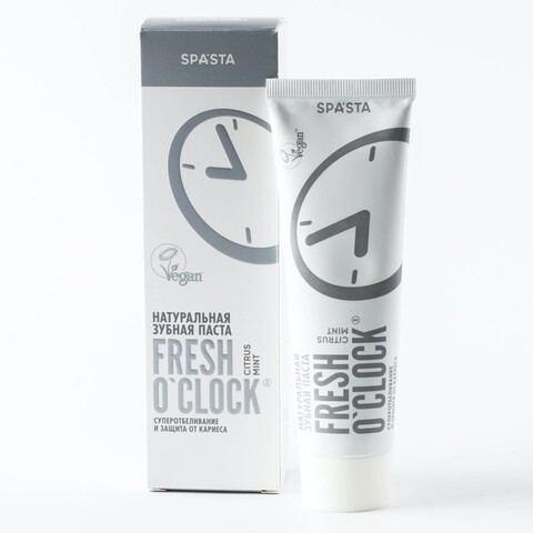 EO laboratorie Зубная паста FRESH O'CLOCK Суперотбеливание и защита от кариеса, 90 мл