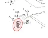 Петля крышки левая BROTHER DCP-7010/7030/7032 (LS0401001/LF6279001)