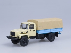 GAZ-33081 with awning 4x4 engine D-245.7 Diesel Turbo beige AutoHistory 1:43