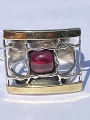 Гранат 1506 (кольцо из серебра/золота)