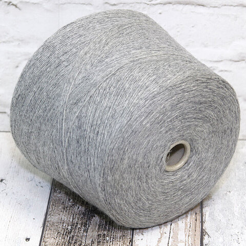Шерсть (80%) NEW MILL / MAGREB GARZATO 3/15 серый меланж
