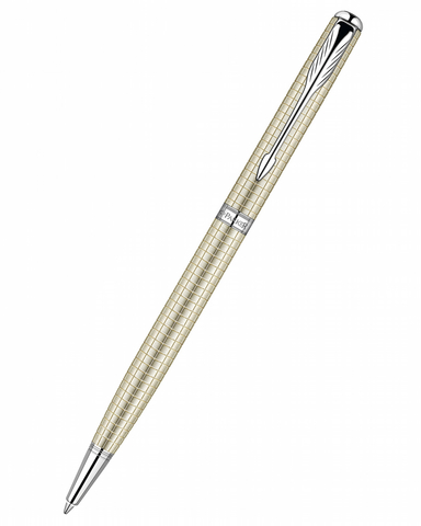 Ручка шариковая Parker Sonnet Slim`10 Cisele Decal K435, Cisele Silver CT  (S0912530)