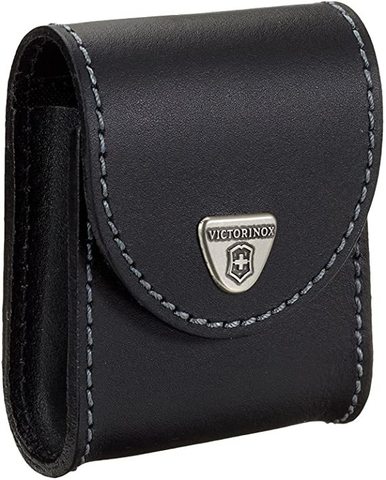 Чехол Victorinox для ножа Swiss Champ XAVT, кожаный, чёрный (4.0521.XAVT)