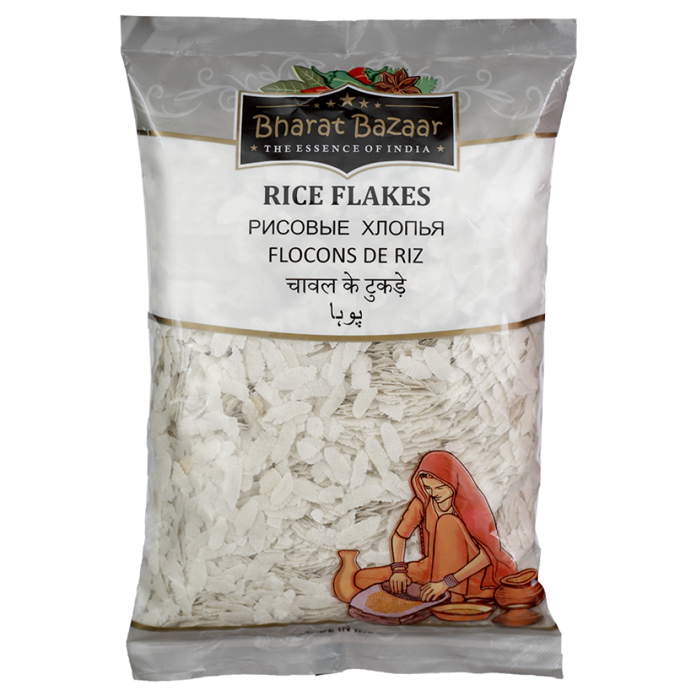 Рисовые хлопья Pawa Rice Flakes Bharat Bazaar 300 г