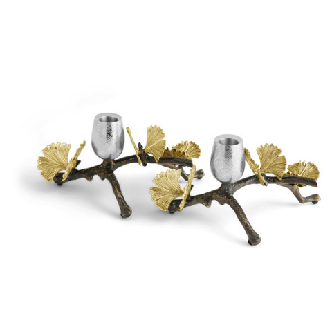 Набор подсвечников 2шт 21см Michael Aram Бабочки гинкго