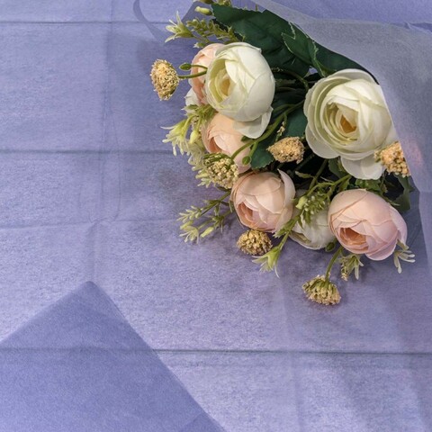 Упаковочная бумага, Тишью (50*65 см), Пурпурно-синий, 10 листов