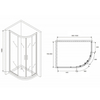 Abber Schwarzer Diamant AG01180 Душевой уголок, 100x80x195