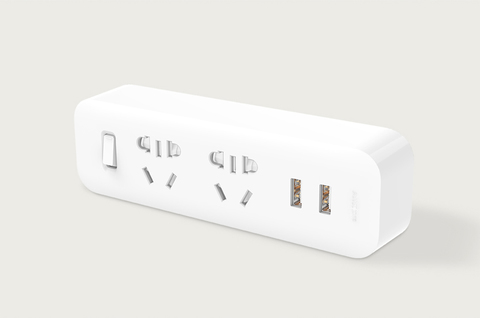 Разветвитель Xiaomi Mi Power Strip (2 розетки/2 USB) (белый)