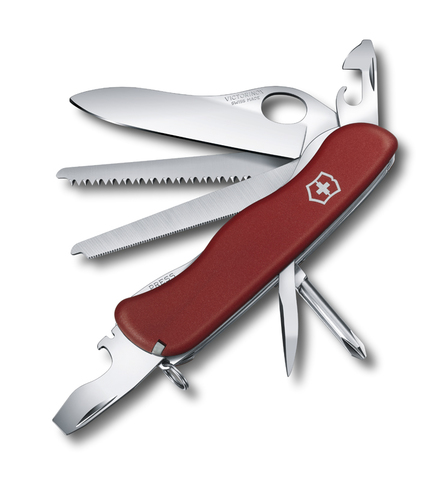 Нож складной Victorinox Locksmith, 111 mm, 14 функций, с фиксатором лезвия, красный