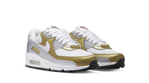 Кроссовки Nike Air Max 90 SE - White Metallic Gold