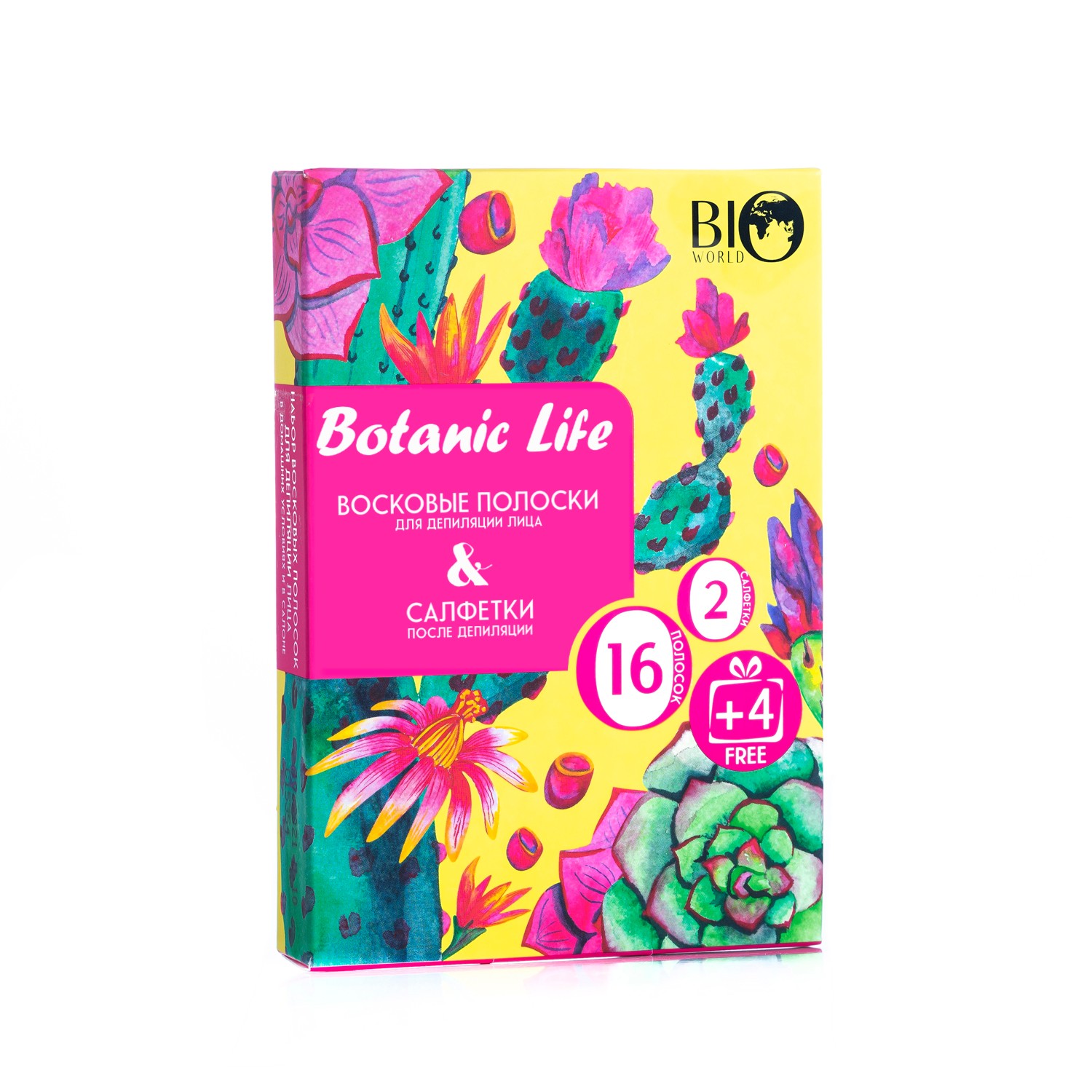 Bio World Secret Life Набор для депиляции Лица для чувствительной кожи-16шт+4шт акция