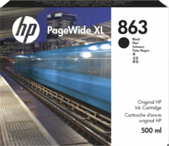 HP 863 500ml Black PageWide XL Ink Crtg