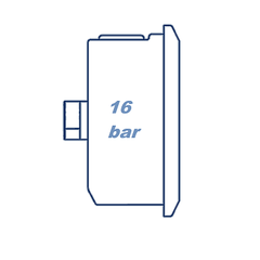 Манометр глицериновый D63 G1/4 - 16 Bar - осевое подключение VERSO