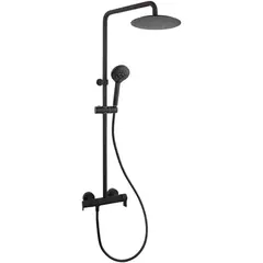 Ramon Soler 937802RP240NM Стойка с тропическим и ручным душем Чёрный фото