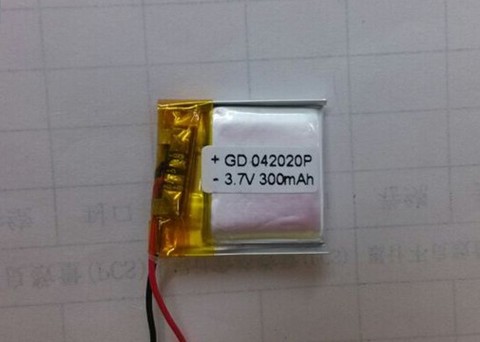 Battery 042020P 3.7V 300mAh Lipo Lithium Polymer Rechargeable Battery (4*20*20mm) MOQ:10