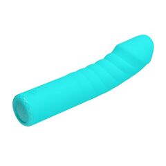 Аквамариновый вибромассажёр Rylan - 16 см. - 