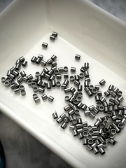 Кримп (зажимная бусина) цилиндрический Gunmetal - 2 мм.