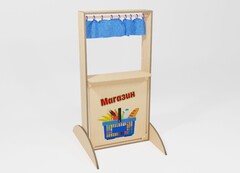 Тактильно-развивающая ширма «Идем в магазин»