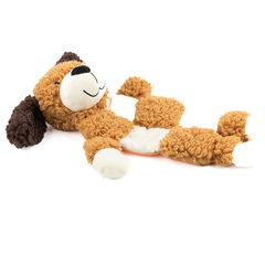 AROMADOG игрушка для собак Собачка 33 см с 3 пищалками, рыжая