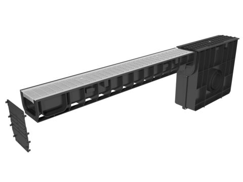 Решетка водоприемная Gidrolica Standart РВ-10.13,6.100 (ячеистая стальная оцинкованная, кл. B125)