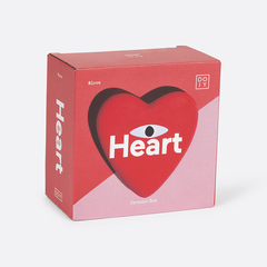 Шкатулка для украшений heart, 10х10х4 см, красная