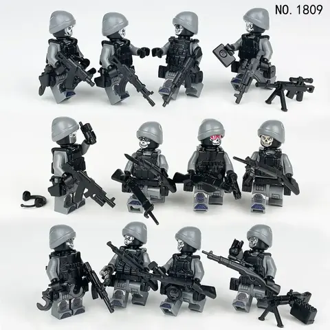 Минифигурки Военных Спецотряд Призраки набор 12 шт серия 160