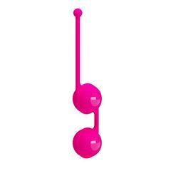 Ярко-розовые вагинальные шарики Kegel Tighten Up III - 