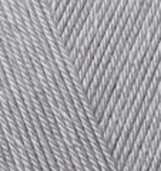 ALIZE "DİVA", 100% Микрофбира акрил, 100 гр, 350 м, 355 светло-серый