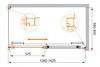 Душевой уголок Cezares LUX-SOFT-AH-1 LUX-SOFT-W-AH-1-140/80-C-Cr-IV
