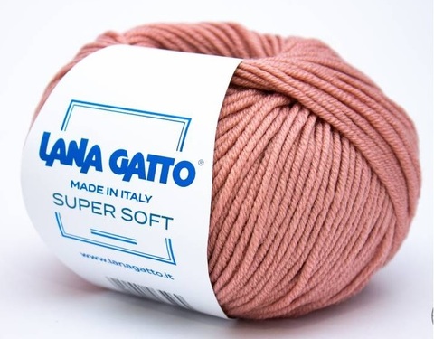 Пряжа Lana Gatto Supersoft 14393 розовое дерево