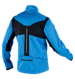Утеплённый лыжный костюм 905 Victory Code Extreme Active Blue с лямками мужской