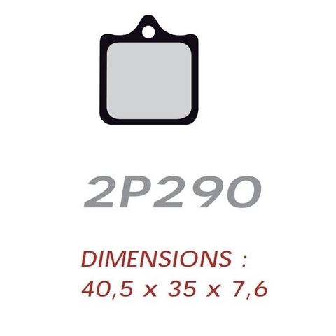 Тормозные колодки синтетические NISSIN 2P290