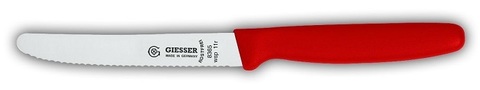 Нож универсальный Giesser №8365 wsp 11см волнистый красный