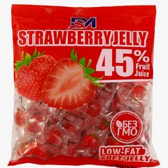 Желейные конфеты со вкусом клубники 1 кг