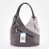 Сумка Саломея 101 мульти итальянский серо-черный