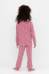 пижама  для девочки  К 1552/пепельная роза,смешные зебры