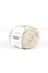 Пряжа O'YARN TWEED’N MERINO с коричнево-черными крапинками, 500г