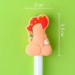 Ручка прикол «Всё дело в шляпе», шариковая, синяя паста, пластик, с резиновым доп.. элементом, 18+