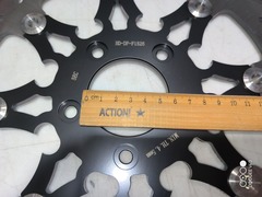 Диск для Harley Davidson SPORTSTER, DYNA, SOFTAIL, TOURING, TRIKE, V-ROD / черный / тормозной / передний / плавающий