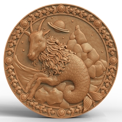 Силиконовый молд № 389 медальон Овен 6 см