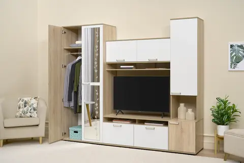 Гостиная Лукас дуб сонома / белый