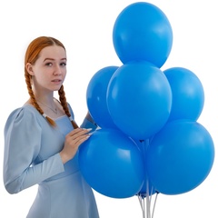 Синий воздушный шар, 36 см