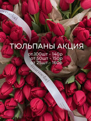 АКЦИЯ тюльпан - классика КРАСНЫЙ