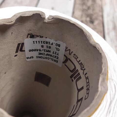 Хлопок мерсеризованный EMILCOTONI / EXTRAFINE 3/54 белый отбеленный