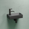 Ceramica Nova Element CN6051RMDH Умывальник подвесной прямоугольный (чаша справа, отверстие под смеситель слева), 41.7x21.7, цвет: темный антрацит матовый