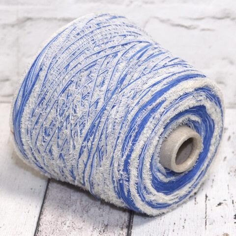 Хлопок фасонный BE MI VA / MUSK 180 синий с бежевым