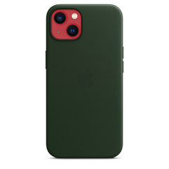 Чехол для  смартфона  Apple iPhone 13 Leather Case with MagSafe Sequoia Green( MM173ZM/A)