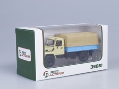 GAZ-33081 with awning 4x4 engine D-245.7 Diesel Turbo beige AutoHistory 1:43