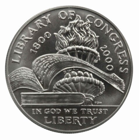 1 доллар 2000 (P) (200 лет Библиотеке Конгресса) UNC