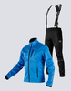 Утеплённый лыжный костюм 905 Victory Code Extreme Active Blue с лямками мужской